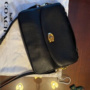 AUTHENTIC Coach Black Leather Crossbody Bag